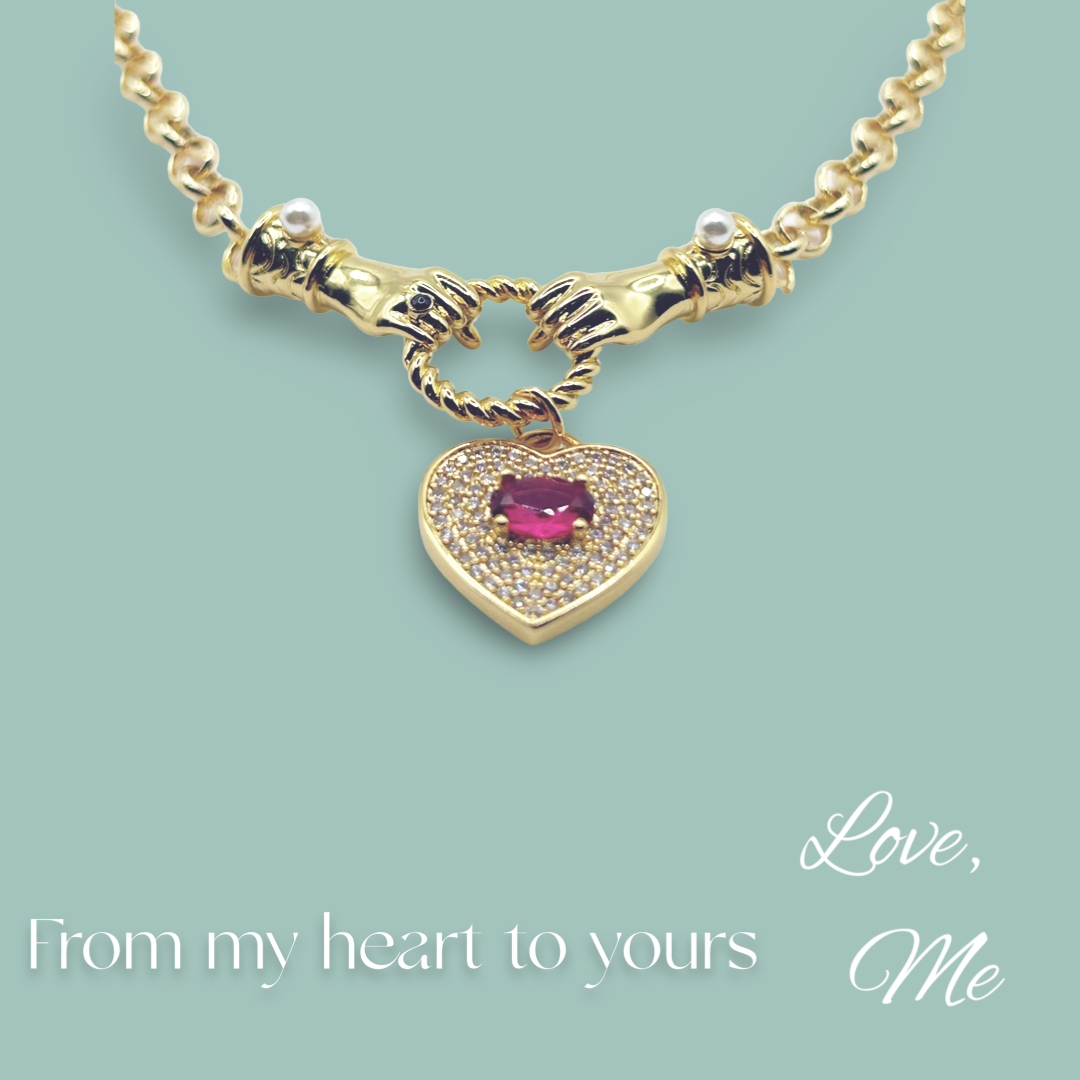 My Ruby Heart Necklace
