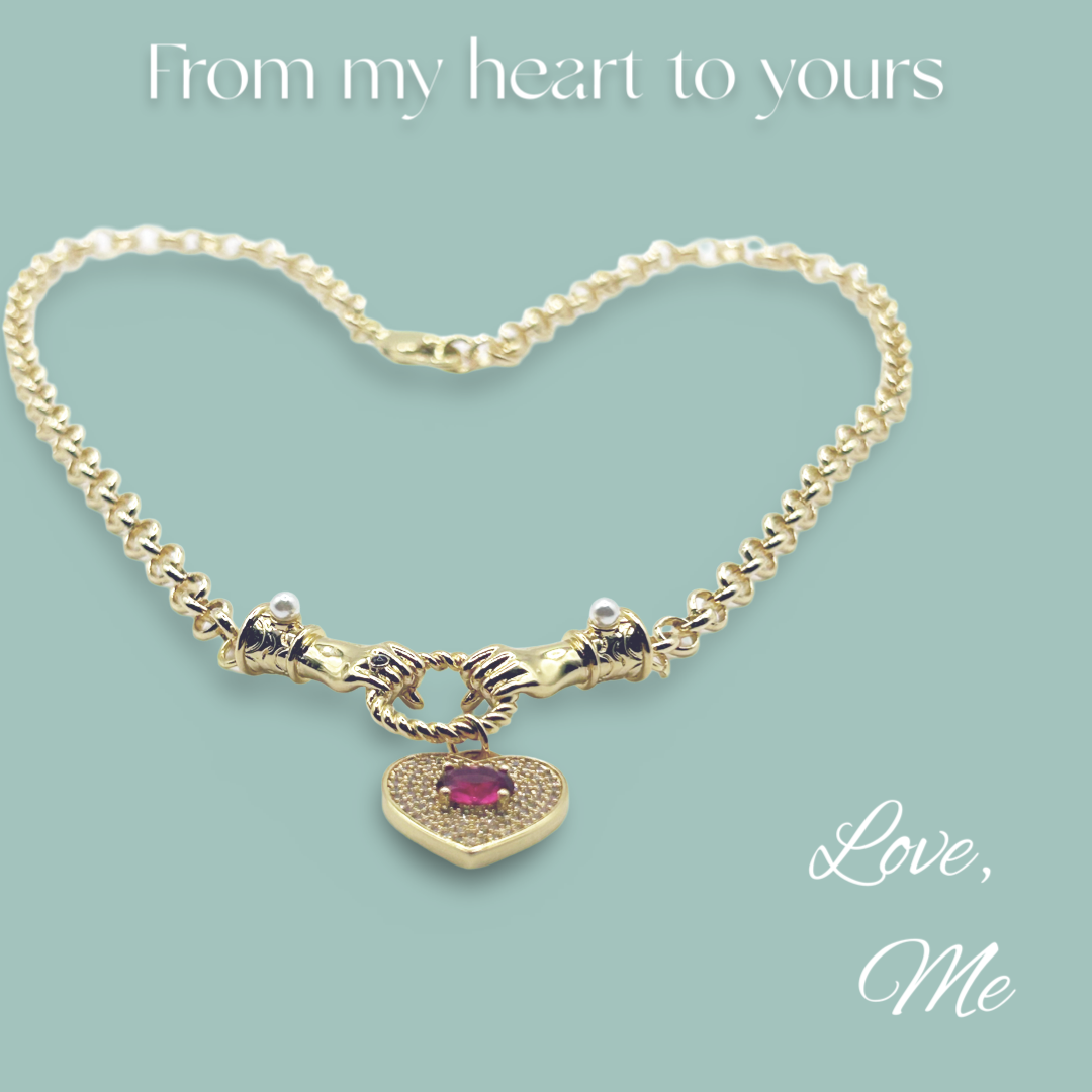My Ruby Heart Necklace