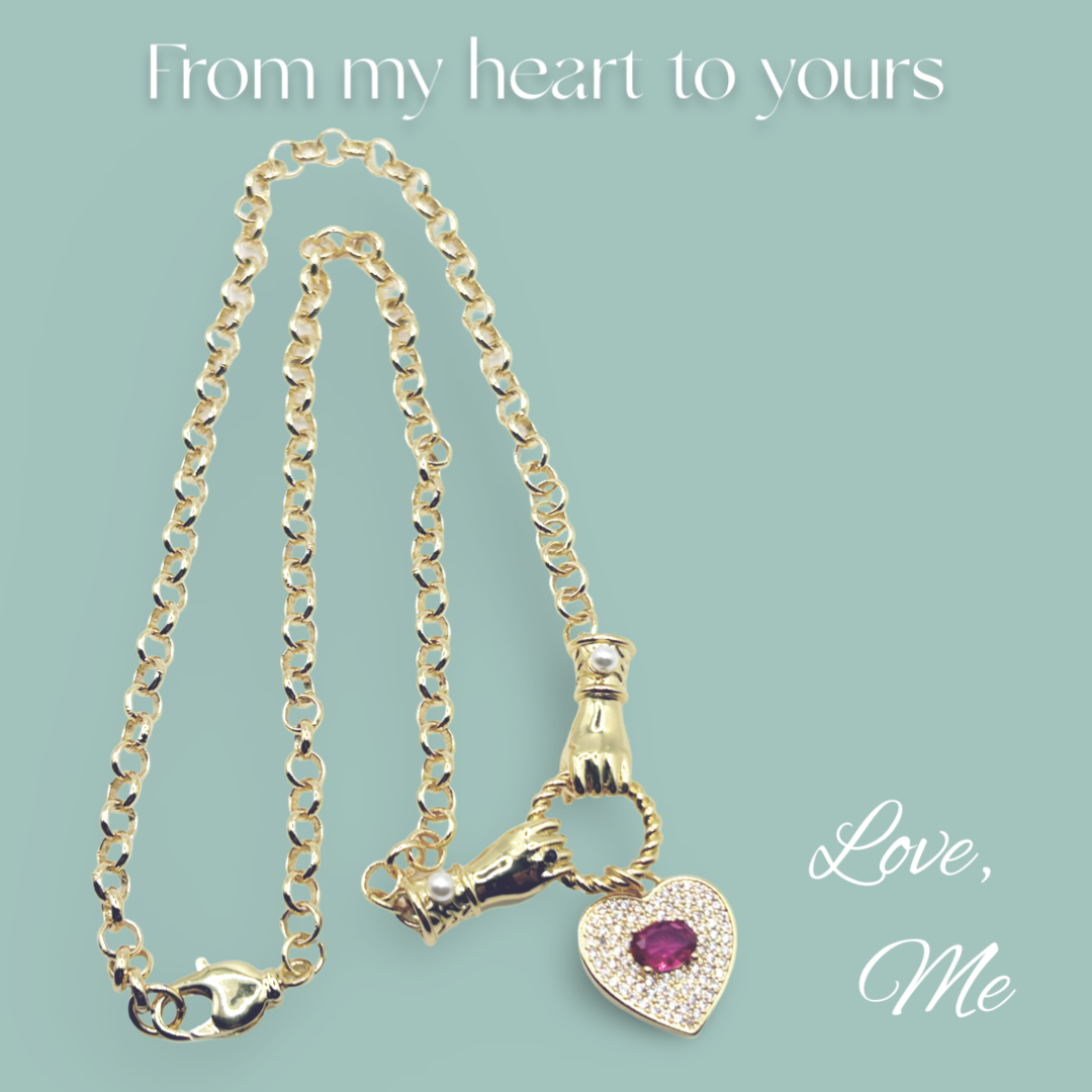 My Ruby Heart Necklace